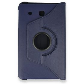 Samsung Galaxy T560 Tab E 9.7 Lacivert 360 Tablet Deri Kılıf