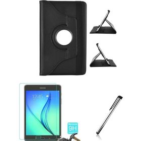 Samsung Galaxy Tab A SM-T510 Dönerli Siyah 10.1 inç Tablet Kılıfı Seti