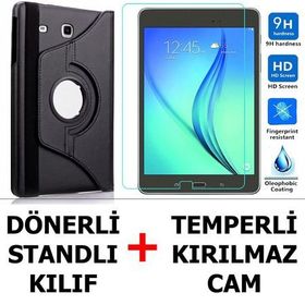 Samsung Galaxy Tab E SM-T560 Dönerli Standlı Tablet Kılıfı