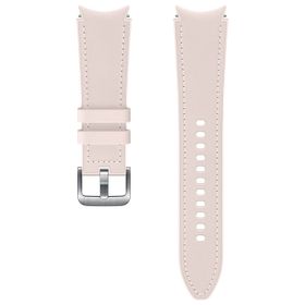Samsung Galaxy Watch 4 Classic 20 mm M/L Pembe Hibrit Deri Kordon