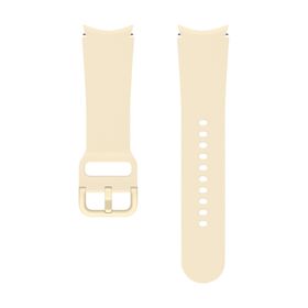 Samsung Galaxy Watch 4 ve Watch 5 Spor Bej 20 mm S M Kordon