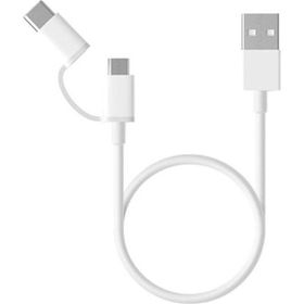 Samsung Galxy A70 Micro ve Type-C Çift Çıkış Portlu 1.5 mt Data ve Hızlı Şarj Kablosu