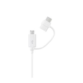 Samsung Galxy A70 Micro ve Type-C Çift Çıkış Portlu 1.5 mt Data ve Hızlı Şarj Kablosu