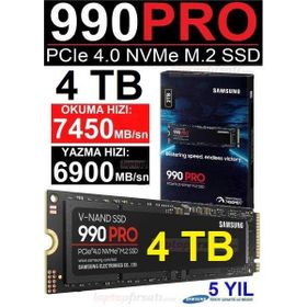 Samsung MZ-V9P4T0BW 4TB 990 PRO M.2 NVMe SSD