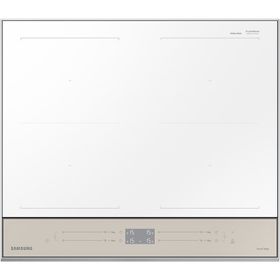 Samsung NZ64B5067YY/U1 60 cm Bespoke Slim Fit İndüksiyonlu Beyaz Cam Ankastre Ocak