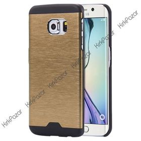 Samsung S6 G920 Motomo Gold Metal Arka Kapak
