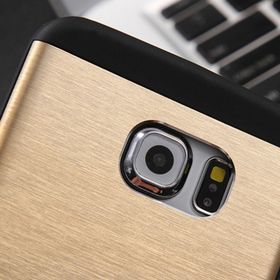 Samsung S6 G920 Motomo Gold Metal Arka Kapak