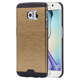 Samsung S6 G920 Motomo Gold Metal Arka Kapak