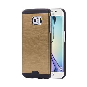 Samsung S6 G920 Motomo Gold Metal Arka Kapak