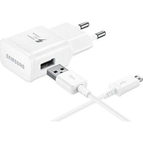 Samsung TA20 Adaptec Fast Charge Micro Çıkışlı Beyaz Hızlı Seyahat Şarjı