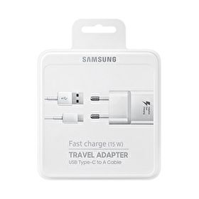 Samsung TA20 Adaptec Fast Charge Type C Beyaz Hızlı Seyahat Şarjı