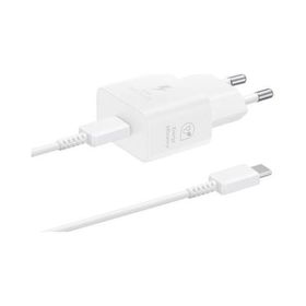Samsung Uyumlu EP-T2510 25 W Type-C Beyaz Süper Hızlı Şarj Seti