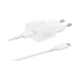 Samsung Uyumlu EP-T2510 25 W Type-C Beyaz Süper Hızlı Şarj Seti