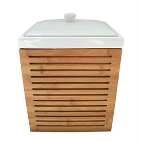 Samui Bambu Seramik Banyo Aksesuarı Çöp Kovası