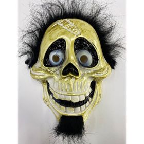 Samur 25X23 cm Siyah Peluş Saçlı Coco Hector Rivera Maskesi