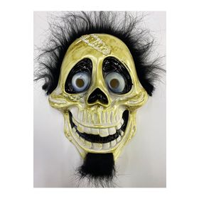 Samur 25X23 cm Siyah Peluş Saçlı Coco Hector Rivera Maskesi