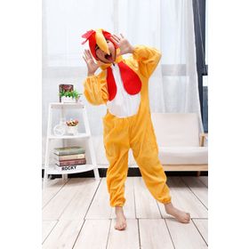 Samur 4-5 Yaş 100 cm Çocuk Horoz Kostümü - Tavuk Kostümü