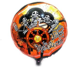 Samur 45 cm Kuru Kafalı Korsanlar Halloween Şekilli Folyo Balon