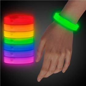 Samur 6 Renk 6 Adet Glow Partisi Glow Stick Ekstra Kalın Fosforlu Bileklik