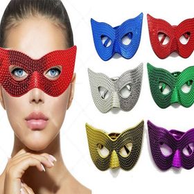 Samur 6 Renk 6 Adet Metalize Ekstra Parlak Maske Model Parti Gözlüğü