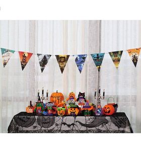 Samur 8'li 3 m Halloween Flama Bayrak Banner Cadılar Bayramı Süs
