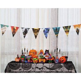 Samur 8'li 3 m Halloween Flama Bayrak Banner Cadılar Bayramı Süs