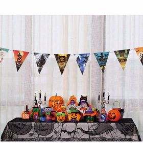Samur 8'li 3 m Halloween Flama Bayrak Banner Cadılar Bayramı Süs