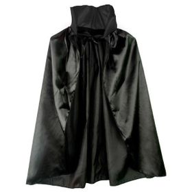Samur 90 cm Siyah Renk Yakalı Halloween Pelerini