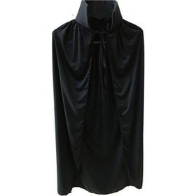 Samur 90 cm Siyah Renk Yakalı Halloween Pelerini