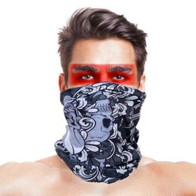 Samur Baf Bandana Kafatası Yapraklı Maske