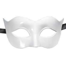 Samur Beyaz Renk Masquerade Kostüm Partisi Venedik Balo Maskesi