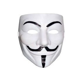 Samur Beyaz Renk Yerli Üretim V For Vendetta Maskesi