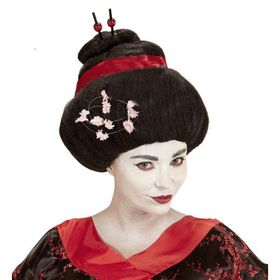 Samur Çocuk ve Yetişkin Boy Çinli Peruk Japon Peruğu Geisha Peruğu