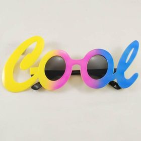 Samur Cool Yazılı Rengarenk 21x8 cm Parti Gözlüğü