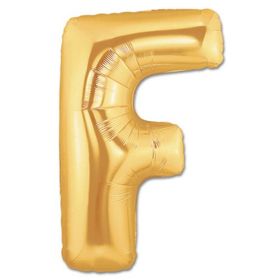 Samur F Harf Altın Folyo Balon
