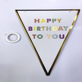 Samur Happy Birthday To You Flama Bayrak Süs