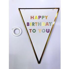 Samur Happy Birthday To You Flama Bayrak Süs