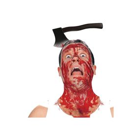 Samur Kafaya Saplanmış Halloween Kanlı Balta Şaka Tacı