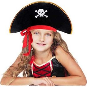 Samur Kaptan Jack Kadife Çocuk Boy Korsan Şapkası
