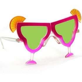 Samur Margarita Pembe Renk 16x8 cm Parti Gözlüğü