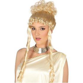 Samur Marie Antoinette Baroque Altın Renk Dönem Peruğu