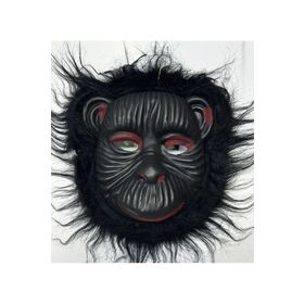 Samur Model 4 Siyah Renk Yetişkin Çocuk Uyumlu Orangutan - Maymun - Goril Maskesi