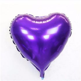Samur Mor Kalp 45 cm 18 inç Folyo Balon