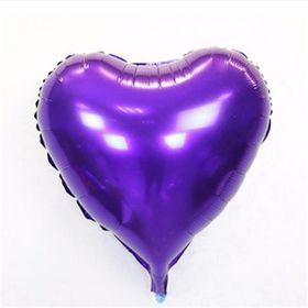 Samur Mor Kalp 45 cm 18 inç Folyo Balon