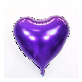 Samur Mor Kalp 45 cm 18 inç Folyo Balon
