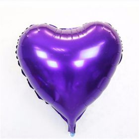 Samur Mor Kalp 45 cm 18 inç Folyo Balon