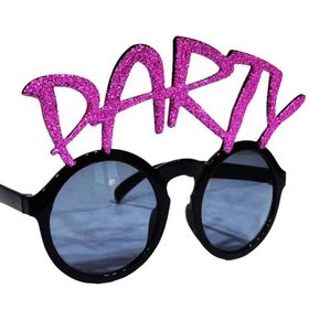 Samur Party Yazılı Fuşya Renk 15x7 cm Parti Gözlüğü