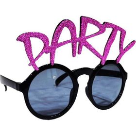 Samur Party Yazılı Fuşya Renk 15x7 cm Parti Gözlüğü