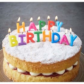 Samur Rengarenk Happy Birthday Yazılabilen Doğum Günü Mumu