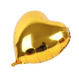 Samur Sarı Kalp 45 cm 18 inç Folyo Balon
